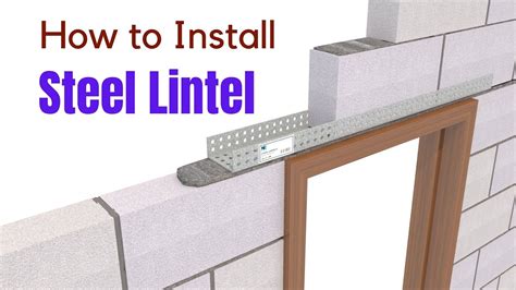 steel box lintel installation|installing a lintel above door.